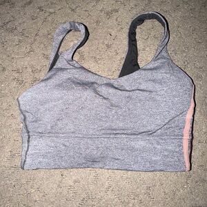 Lululemon Athletica Gray and Pink Sports Bra Size 6
